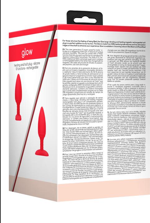 Actual product image Doc Johnson Heating Anal Butt Plug - Glow