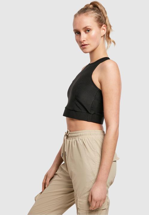 Produktbild Urban Classics Ladies Cropped Shiny Rib Top (M)
