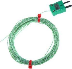 Actual product image Rs Pro PTFE thermocouple type K, Ø 1/0.2mm x 3m -75°C +260°C