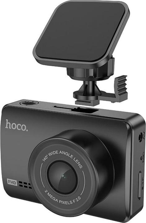 Image du produit Hoco Casque avec microphone caméra voiture avec écran 2,45" + caméra arrière 1080P/30fps DV3 noir (Écran intégré, Bluetooth, Vision nocturne, Microphone intégré, Full HD)