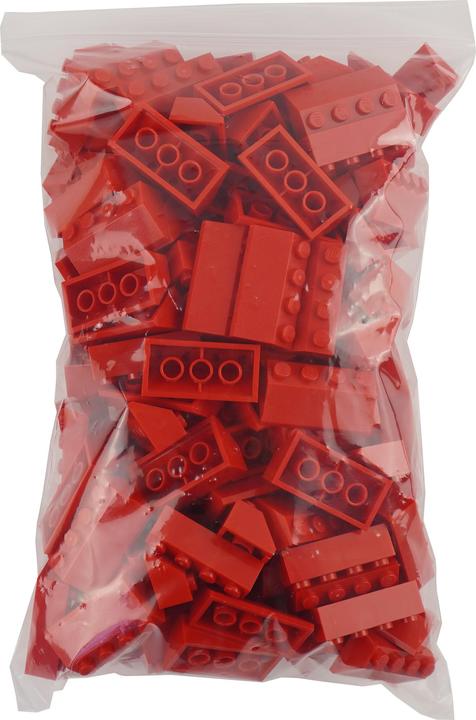 Produktbild LEGO 2x4 Dachsteine Rot und Fenster - 25 Stück - Red 3037 NEU (3037, LEGO Zubehör)