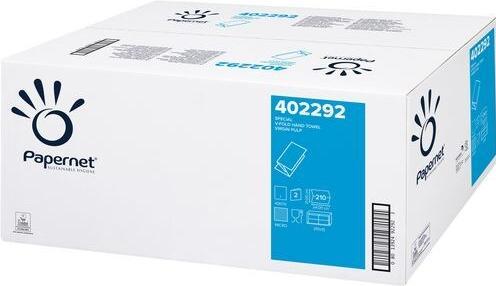 Papernet Asciugamani piegati 402292 Piega a V speciale bianca a 2 veli (1 x)