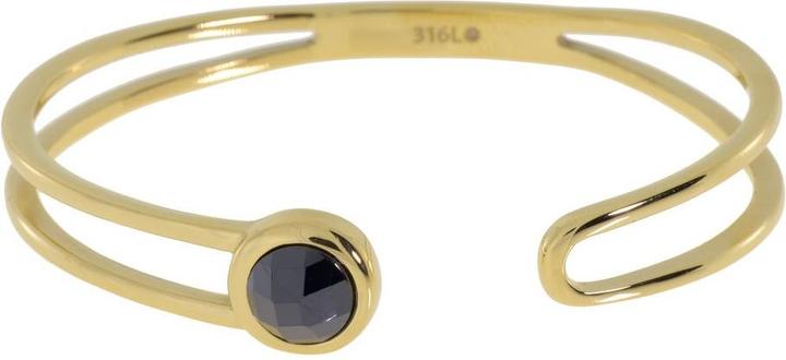 Bijouteria Armreif (Edelstahl, Gold-Beschichtung (vergoldet), Zirkonia)