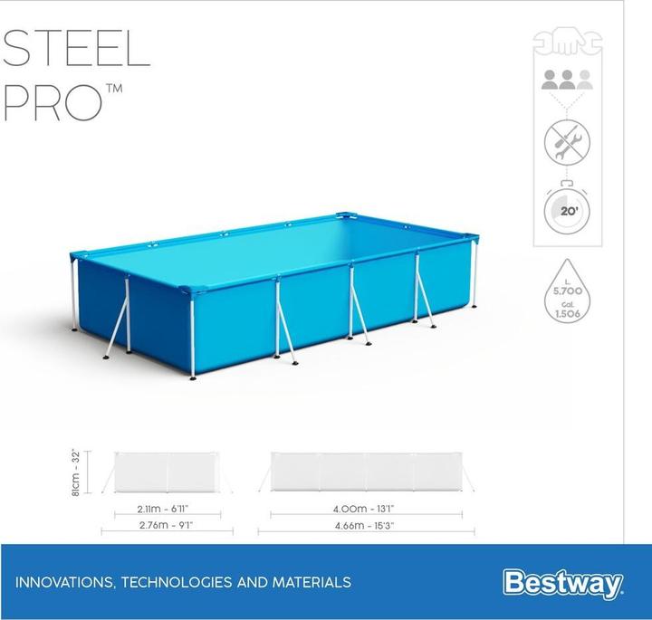Actual product image Bestway Pool (400 x 211 x 81 cm)