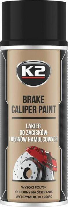 Immagine prodotto K2 Pinze Dei Freni Vernice Nera 400ml (Nero, 400 ml)