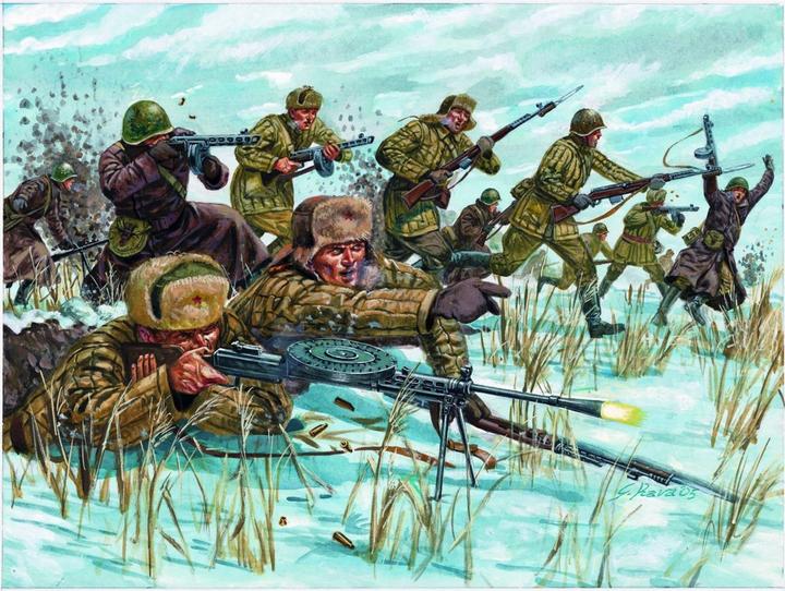 Actual product image Italeri Russian Inf.Winter Uniform