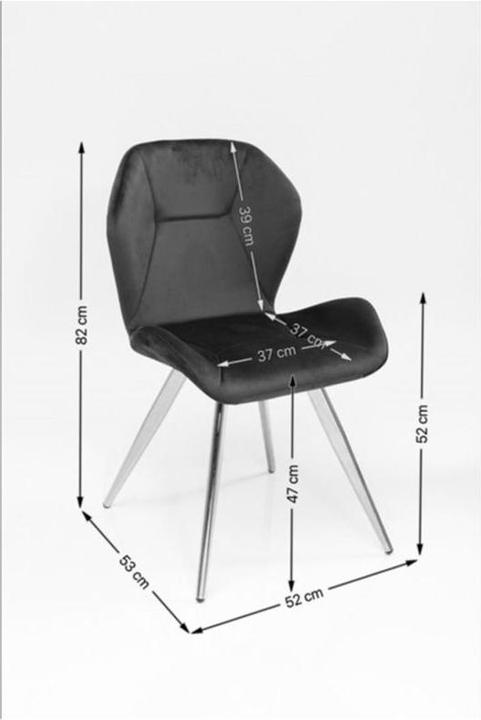 Produktbild Kare Design Stuhl Viva Grau Chrom