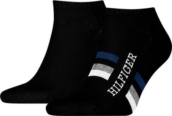 Tommy Hilfiger Socken Söckchen 2P Schwarz (2er Pack, 43 - 46)