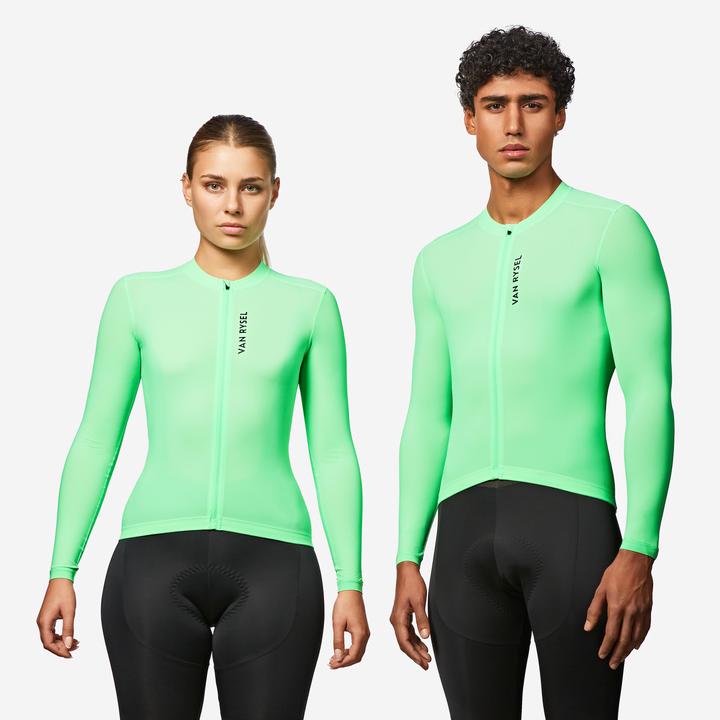 Van rysel Radtrikot Rennrad langarm Sommer RCR 2 Unisex Grün