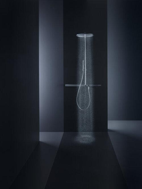 Actual product image Axor ShowerSolutions Showerpipe with thermostat 800 and head shower 350 1jet