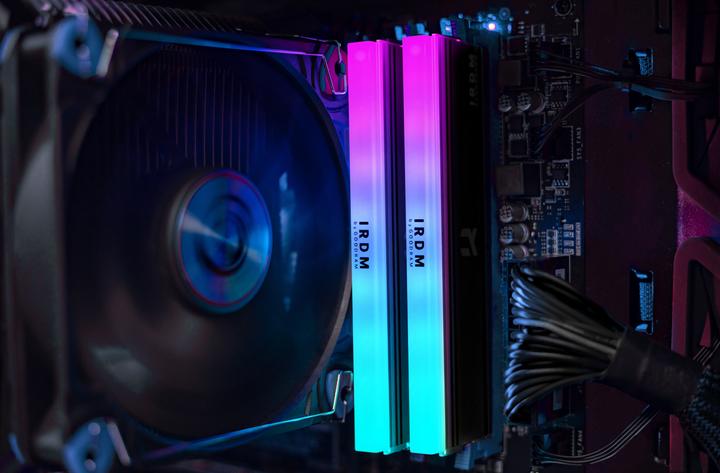 Actual product image Goodram IRDM 3600 MT/s 2x8GB DDR4 KIT DIMM RGB (2 x 8GB, 3600 MHz, DDR4-RAM, DIMM)