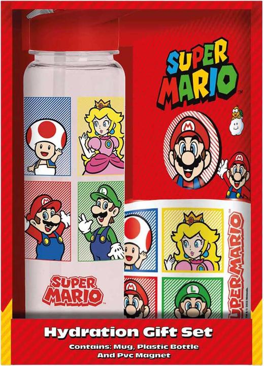 Produktbild Pyramid Super Mario (4 Colour) Gift Set (Plastic Bottle, Mug & Magnet) V2 (320 ml, 1 x)
