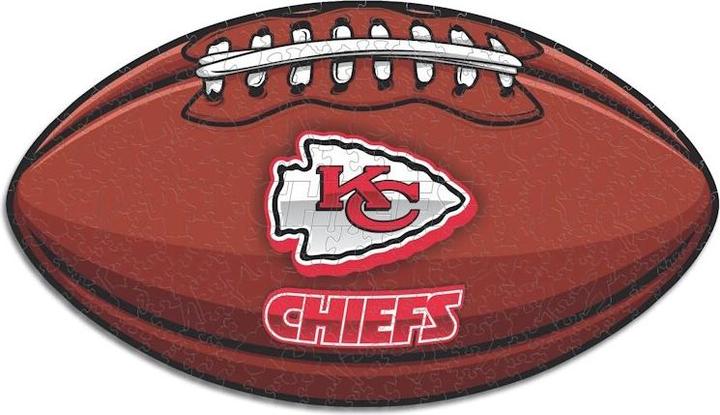 Produktbild Iconic NFL - Kansas City Chiefs – Football mit Logo - Holz Puzzle Grösse L (500 Teile) (500 Teile)