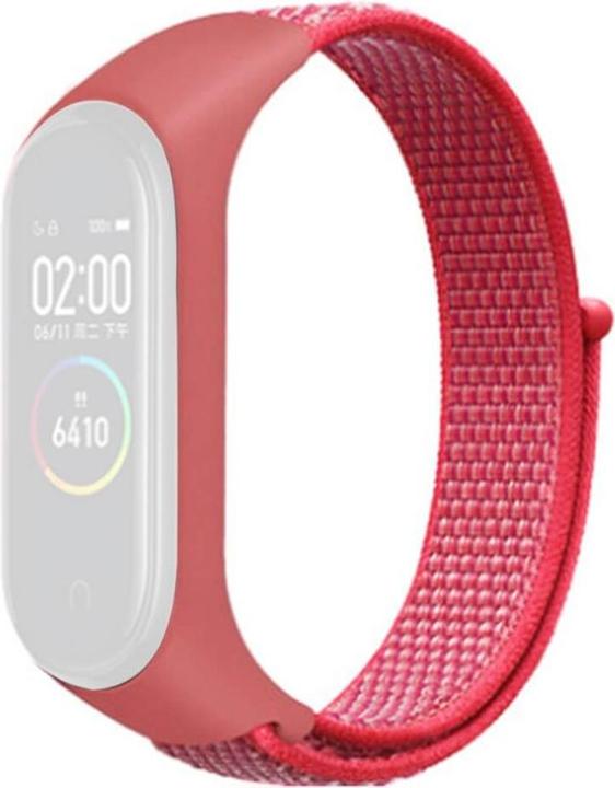 Cover-Discount Xiaomi Mi Band - Nylon Armband Klettverschluss pink (Nylon)