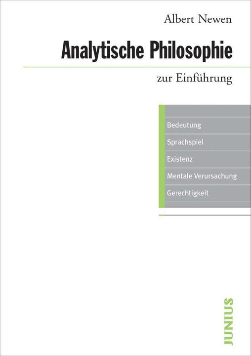 Produktbild Analytische Philosophie zur Einführung (Deutsch, Albert Newen, 2018)