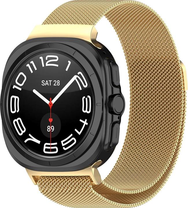 Actual product image Techsuit - Watchband (W009) - Samsung Galaxy Watch Ultra 47mm - Gold (Stainless steel)