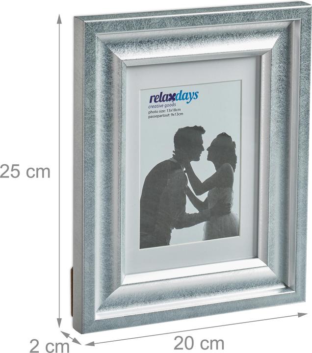 Productafbeelding Relaxdays 2x fotolijst (13 x 18 cm)