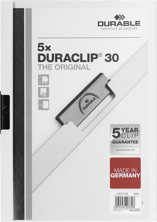 Produktbild Durable Klemmhefter DURACLIP ORIGINAL 30, DIN A4, weiá (A4, 1 x)