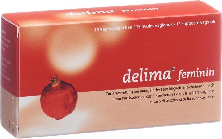 Delima feminin Granatapfel und Traubenkernoel (Vaginalzäpfchen)