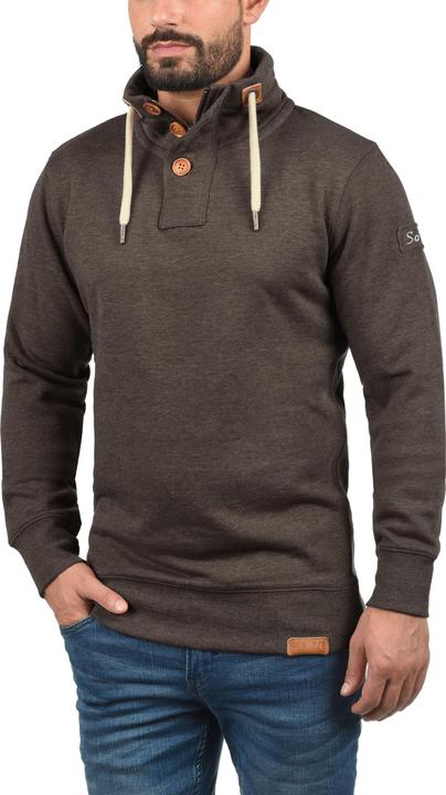 Immagine prodotto Solid TripTroyer Felpa Maglione Pullover Da Uomo Con Chiusura A bottone (S)