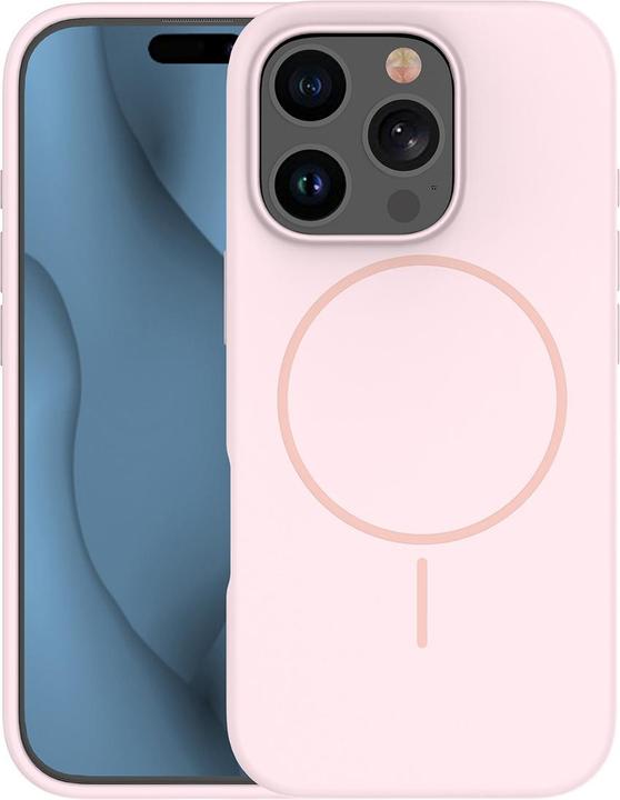 Actual product image OEM Silicone Thin Mag case for iPhone 16 Pro Max 6,9" light pink (Apple iPhone 16 Pro Max)