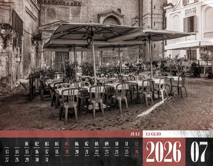 Produktbild La Dolce Vita - Italienische Lebensart Kalender 2026 (54 x 42 cm, Harter Einband, Italienisch, Deutsch)