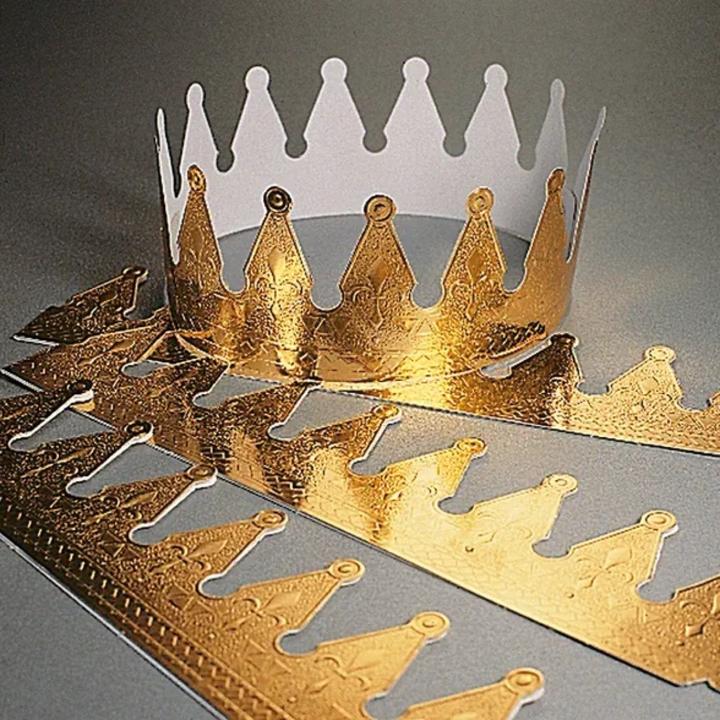 Produktbild Goldene Papierkrone - Dreikönigsfest