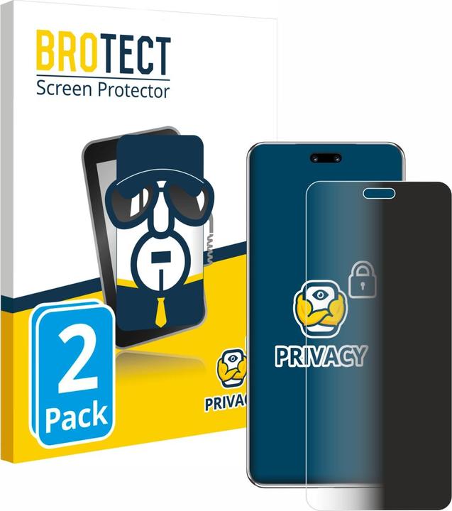 Produktbild BROTECT Sichtschutzfolie Anti-Spy Privacy Folie Blaulicht-Schutz (2 Stück, Huawei Nova)