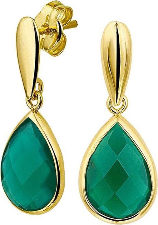 Marie Celeste Overhangers Agaat - Gold