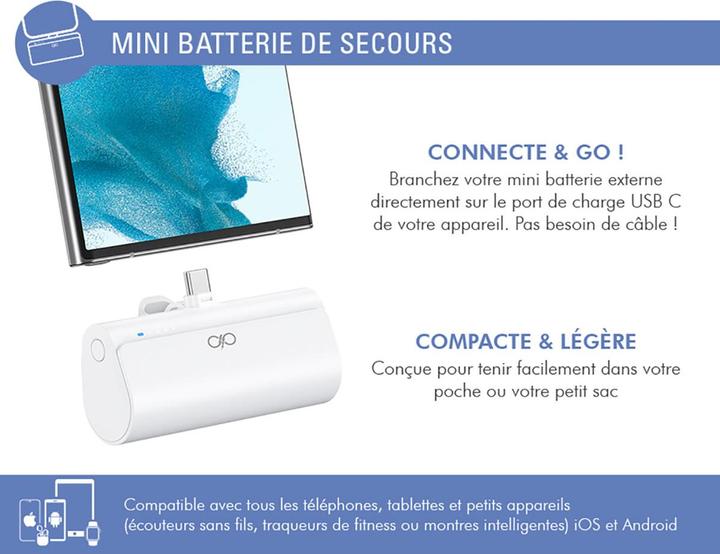 Actual product image Force Power 5000mAh Powerbank Connect and Go (5000 mAh, 20 W)