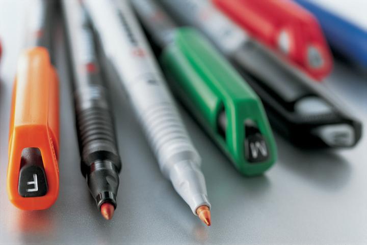 Actual product image STABILO OHPen universal foil pen permanent (Red, Black, Blue, Green, 0.40 mm, 4 x)