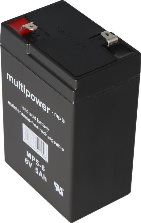 Image du produit Multipower Akku MP4.5-6 Blei mit 4,8mm Faston Kontakten (6 V, 4.50 Ah)