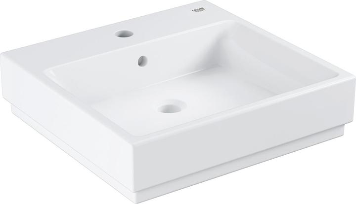 Grohe Aufsatzwaschtisch Cube Keramik 1 HL m ÜL 500x490mm PureGuard/awe (1000 mm, 500 mm)