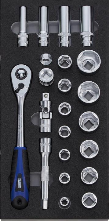 Forum Professional Solutions Tool module 2017 1/3 reversible ratchet 1/2" 23 parts