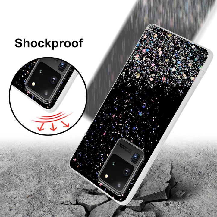 Image du produit Cadorabo Couverture TPU paillettes scintillantes (Samsung Galaxy S20 Ultra)