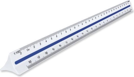 Actual product image Maped Målestok, 6 måleskalaer (1:100 - 1:500), 30 cm (30 cm)