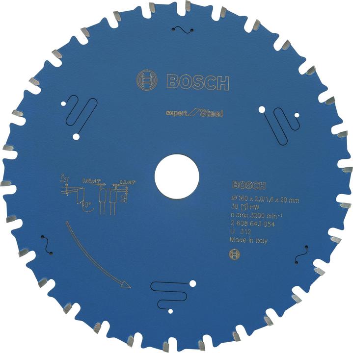 Actual product image Bosch Professional Zubehör Circular saw blade Expert for Steel, 160 x 20 x 2.0 mm, 30