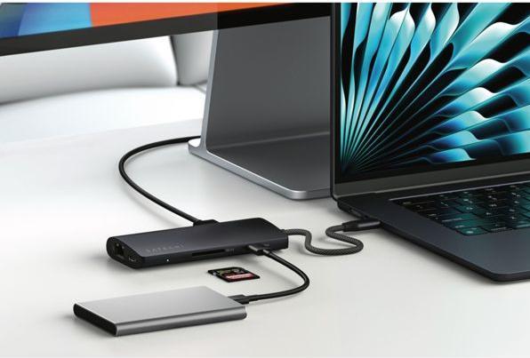 Produktbild Satechi USB-C Multiport 8k mit Ethernet V3 (USB-C, 8 Ports)