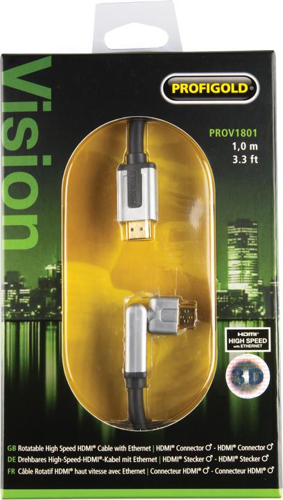 Produktbild Profigold SKY 360° High-Speed HDMI-Kabel mit Ethernet (1 m, HDMI)