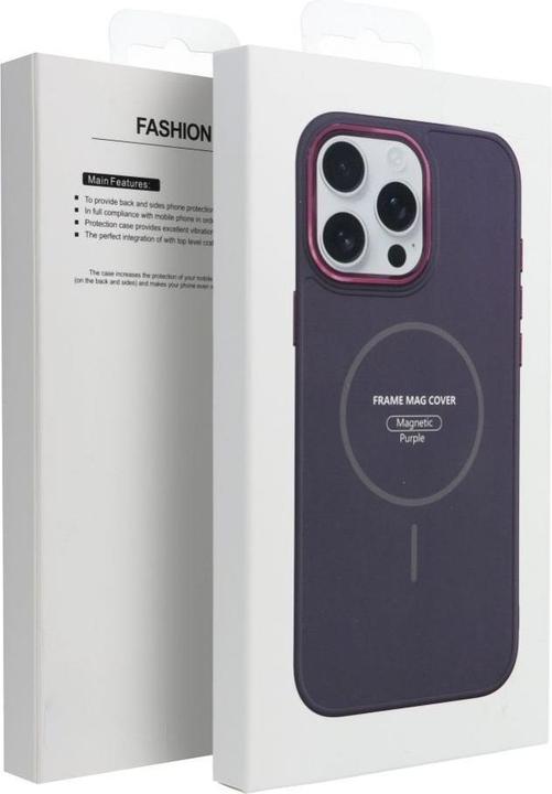 Image du produit 4Kom Back panel cover OEM FRAME MAG COVER Case compatible with MagSafe for IPHONE 12 MINI purple (Apple iPhone 12 mini)