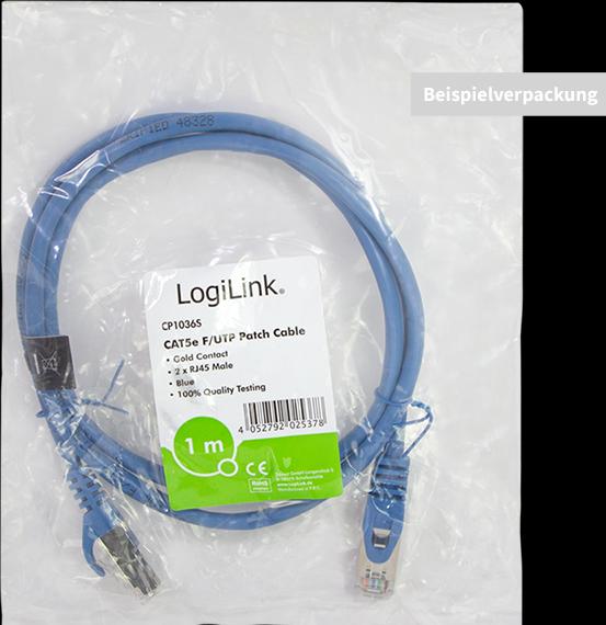 Actual product image LogiLink Network cable (F/UTP, CAT5e, 0.25 m)