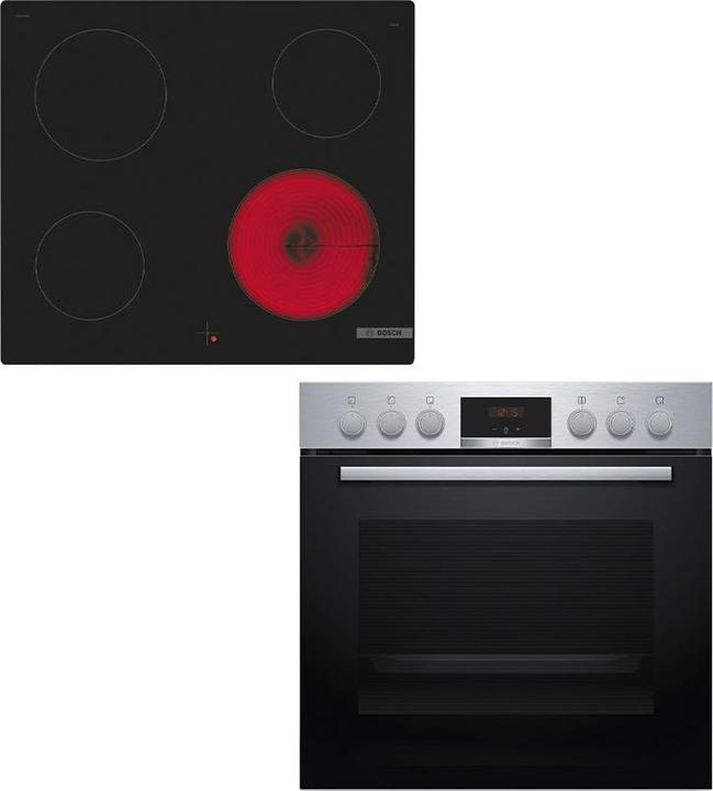 Bosch Hausgeräte HEA513BS3 & NKE611GA2E Herdset 230V