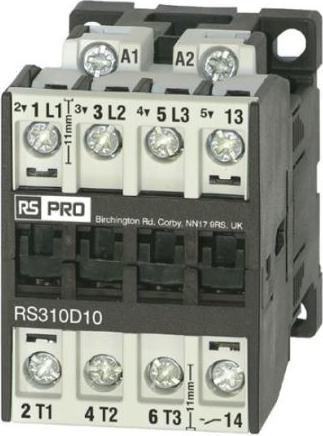 Actual product image RS PRO Power contactor 230 V coil, 3 400 V / 18 A 7.5 kW