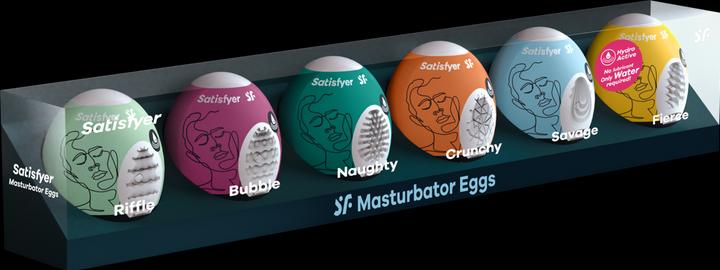Actual product image Satisfyer Masturbator Egg Set - Assorted - 6 pcs