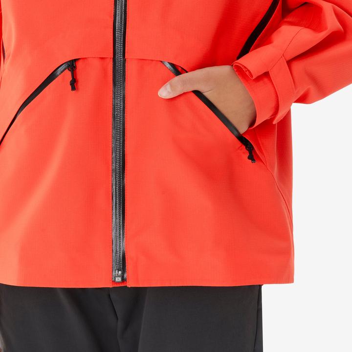 Actual product image Quechua Wanderjacke MH900 Kinder Gr. 122–170 wasserdicht Wandern orange