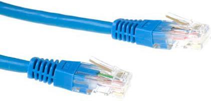 Actual product image Blue 2 meter LSZH U/UTP CAT6 patch cable with RJ45 connectors. Cat6 u/utp lszh blue 2.00m (U/UTP, CAT6, 2 m)