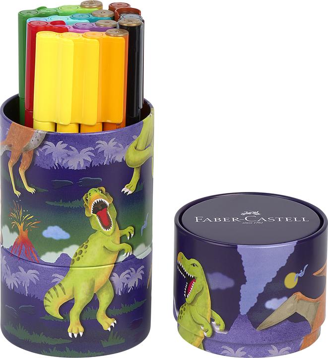 Actual product image Faber-Castell Fibre pen case 20pcs Connector assorted. (Multicoloured, 20 x)