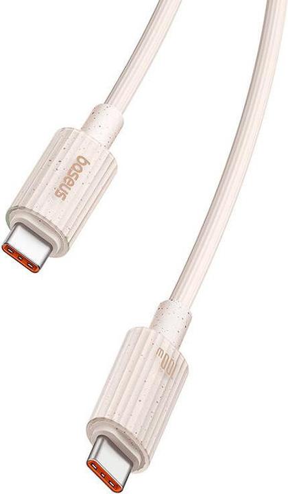 Actual product image Baseus Fast Charging cable USB-C to USB-C Habitat Series 2m 100W (pink) (2 m, USB 3.0, 100 W)