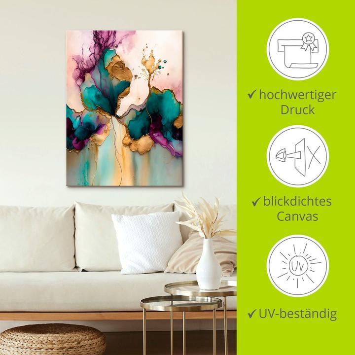 Actual product image Artland Liquid marble and gold U4WF (60 x 80 cm)