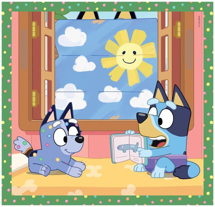 Produktbild Clementoni Puzzle Super Color Square Bluey, 3x48 Teile. (48 Teile)